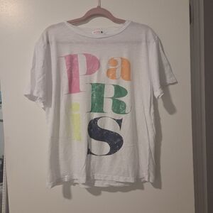 Like New! Sundry Colorful Paris Tee, Size Medium